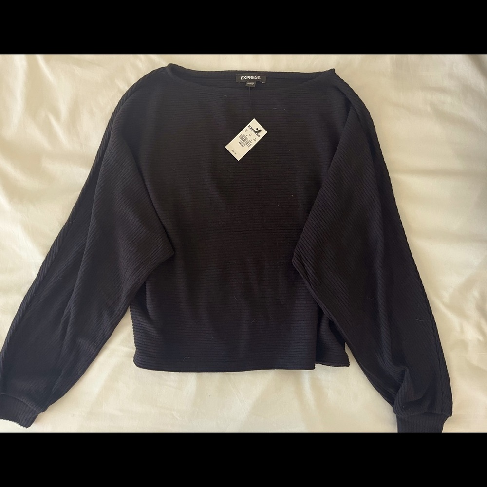 New! Express Cozy Ribbed Crew Neck Sweater Size XXS